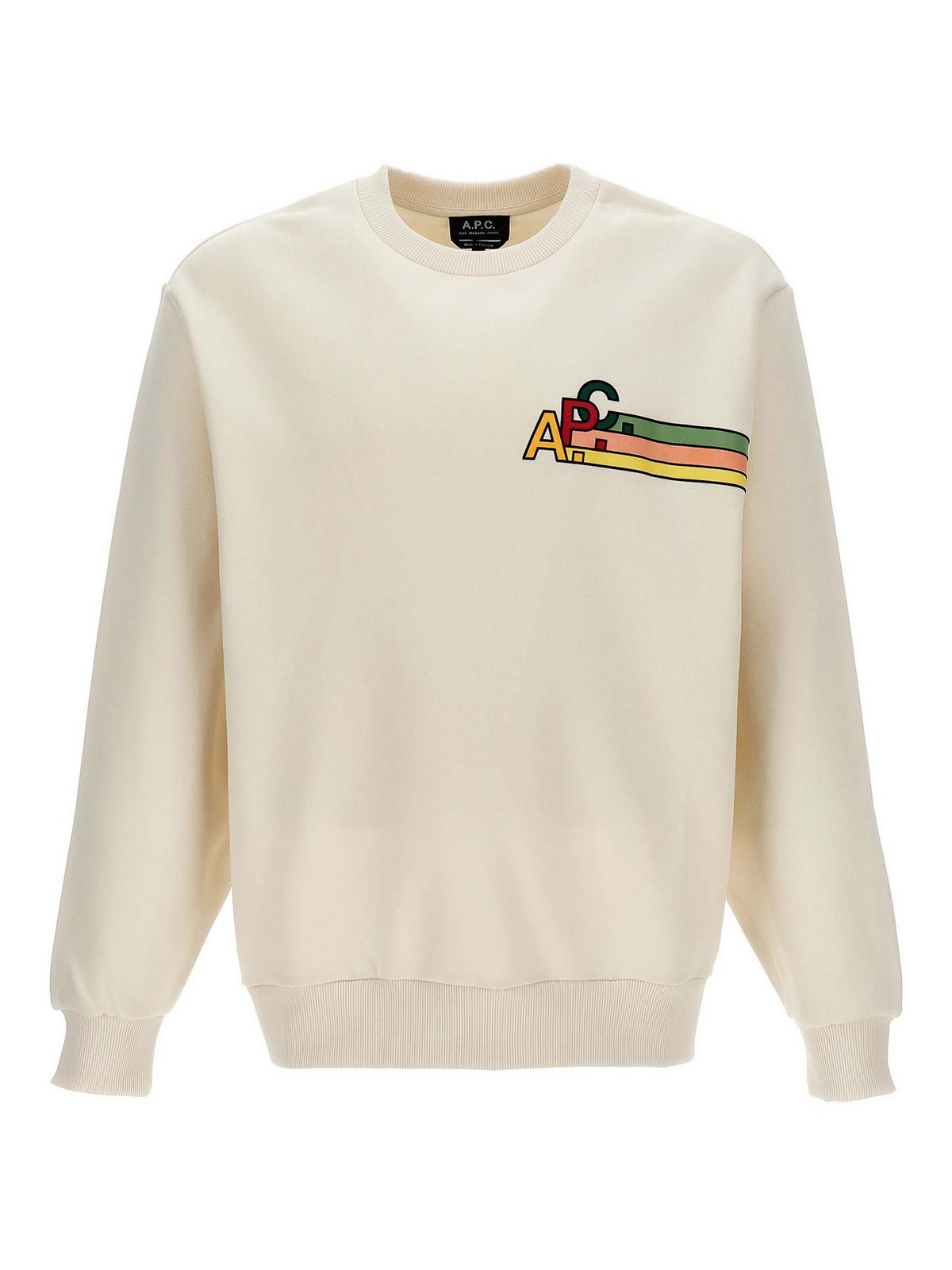 Shop Apc Spring Sweatshirt In Blanco