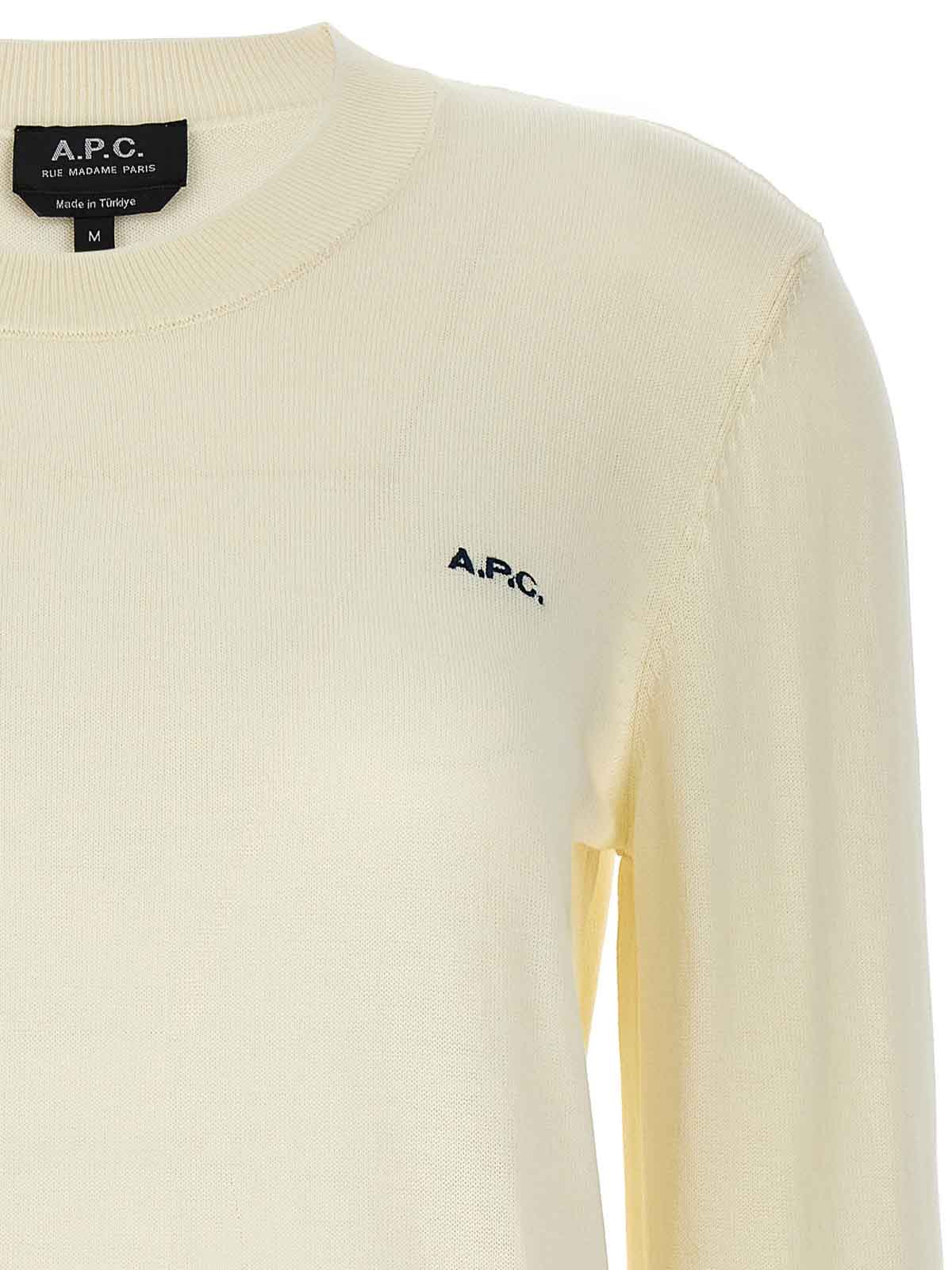 Shop Apc Victoria Sweater In Beis