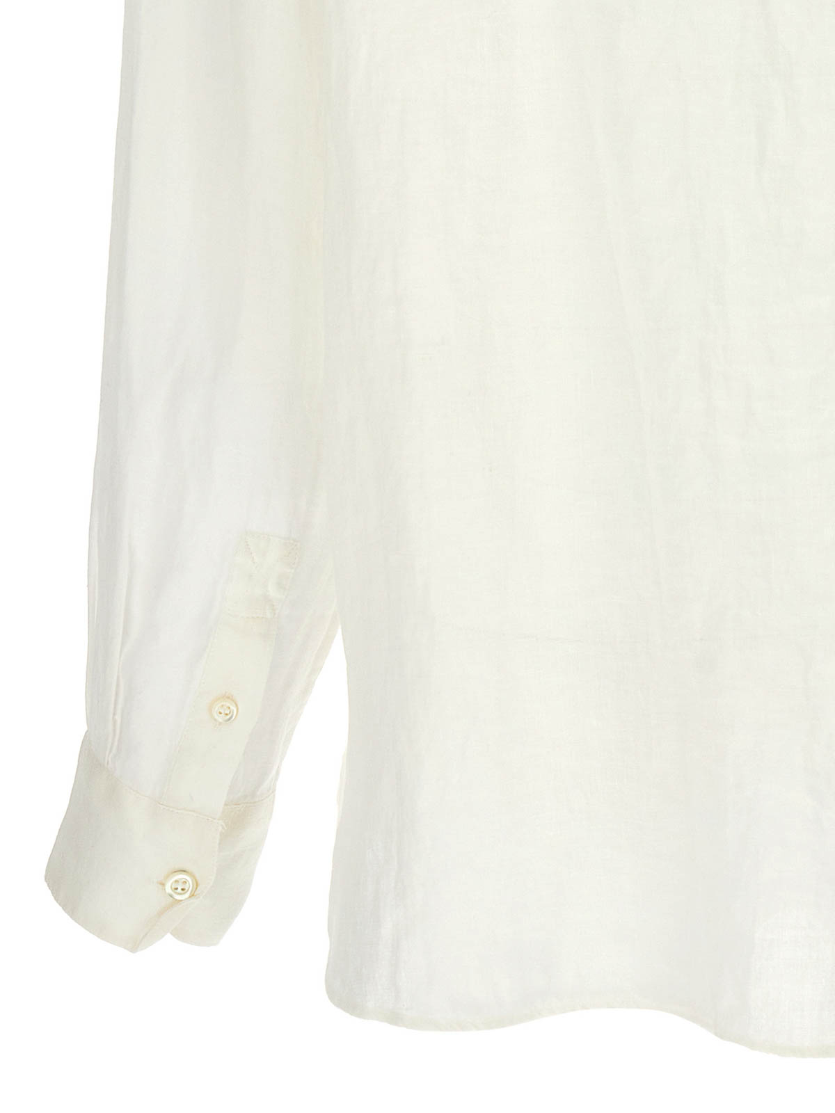 Shop Apc Sela Shirt Button Chest Pocket In Blanco