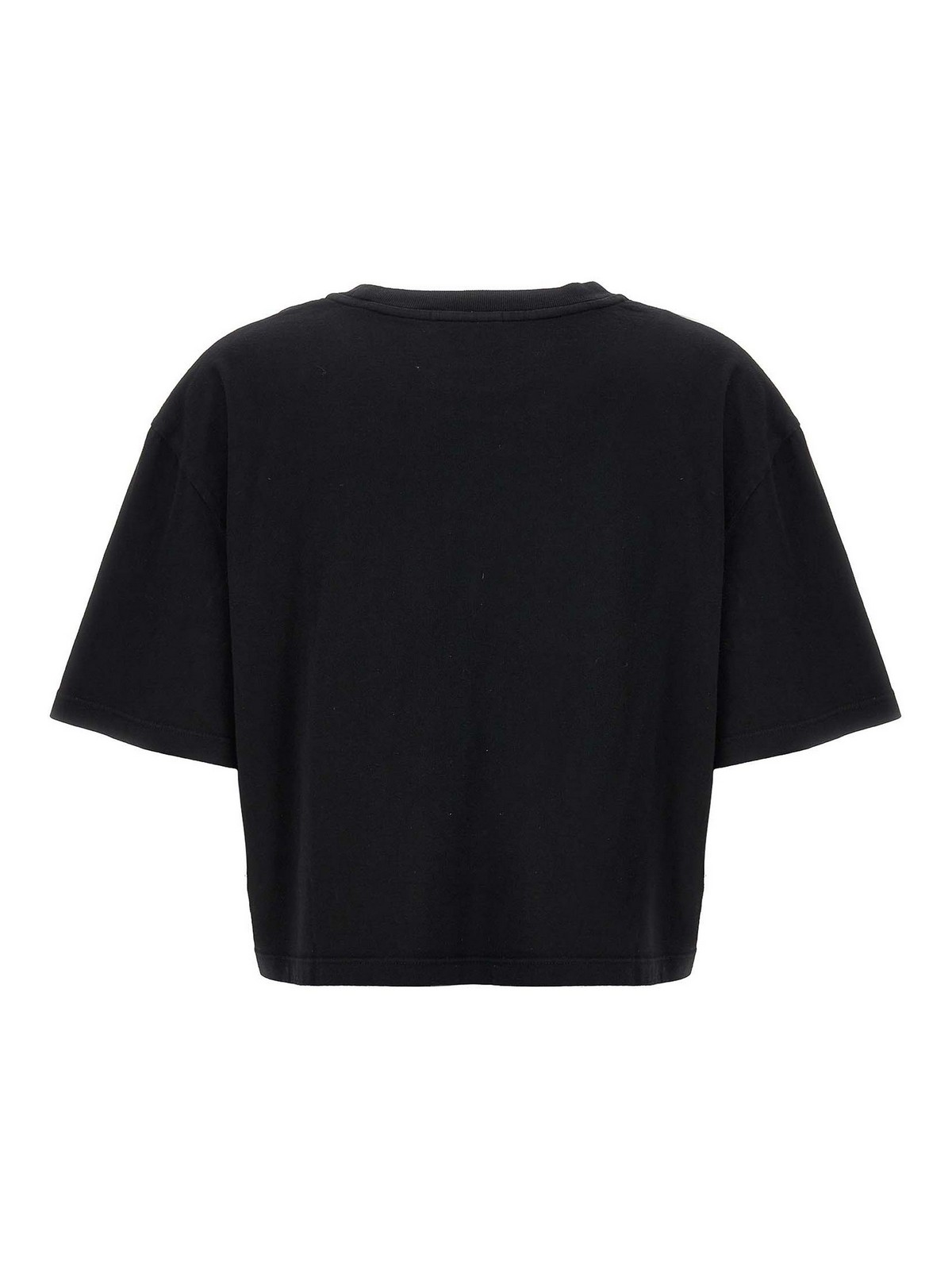 Shop Agolde Anya T-shirt Organic_cotton Crew In Black