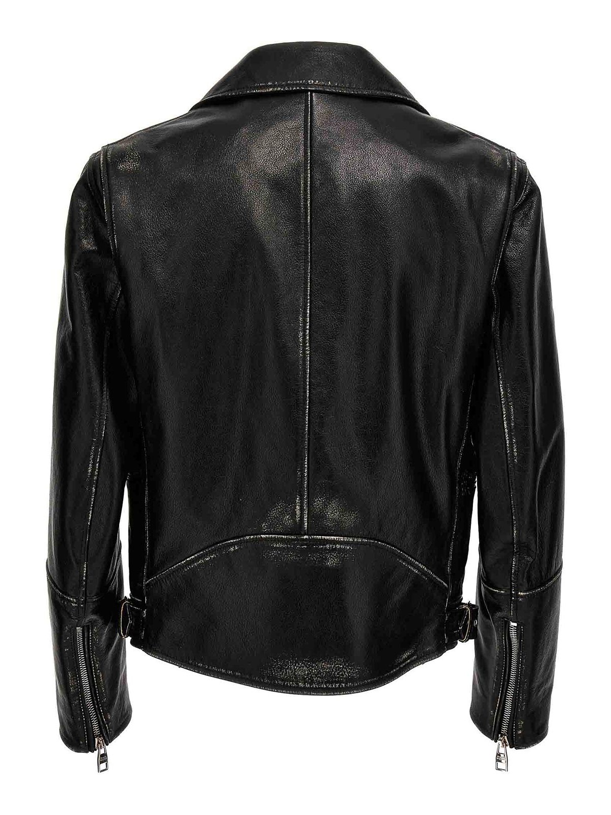 Shop Alexander Mcqueen Essential Biker Jacket Quilted In Negro
