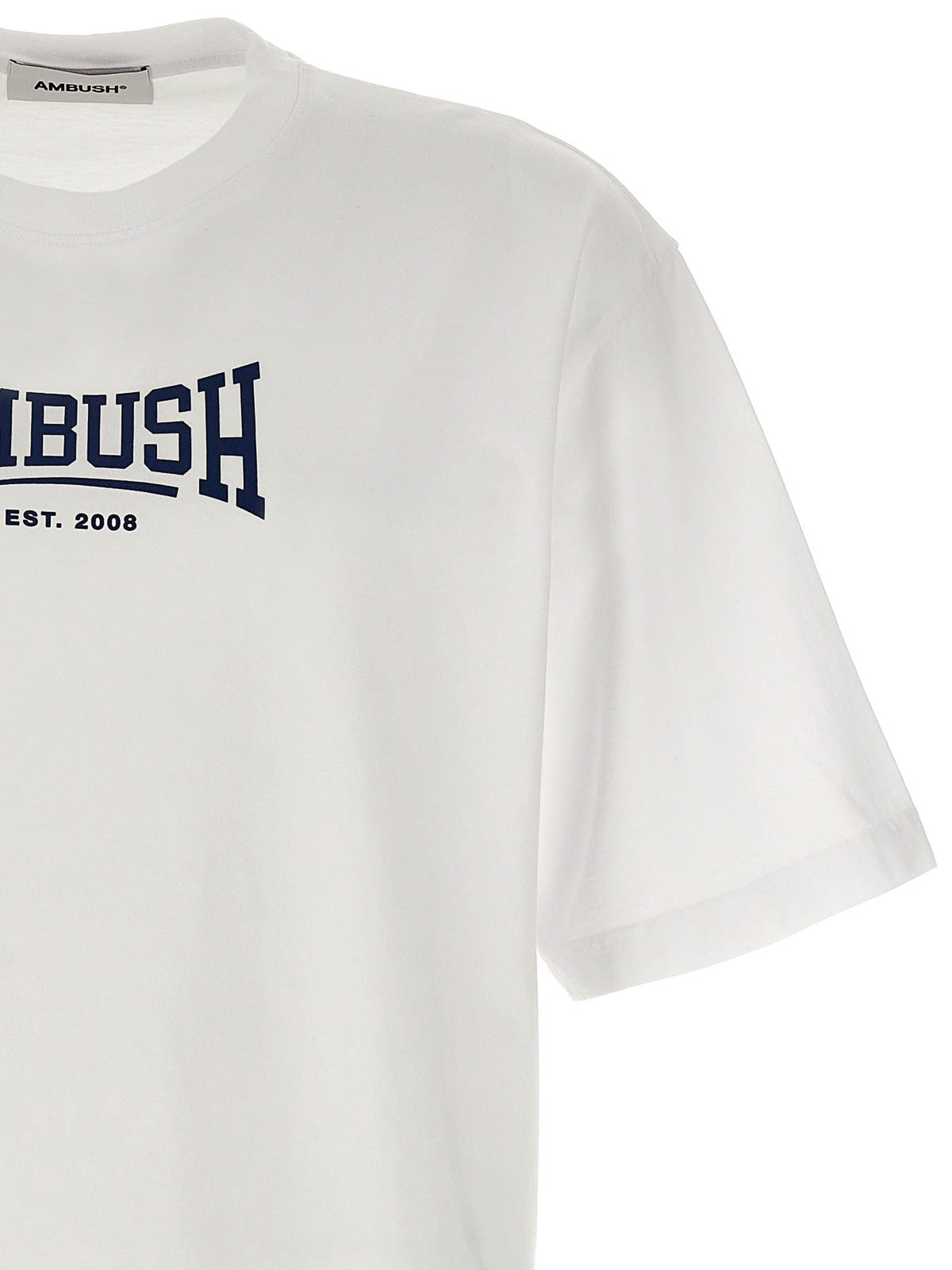 Shop Ambush Cotton T-shirt Logo Print In White
