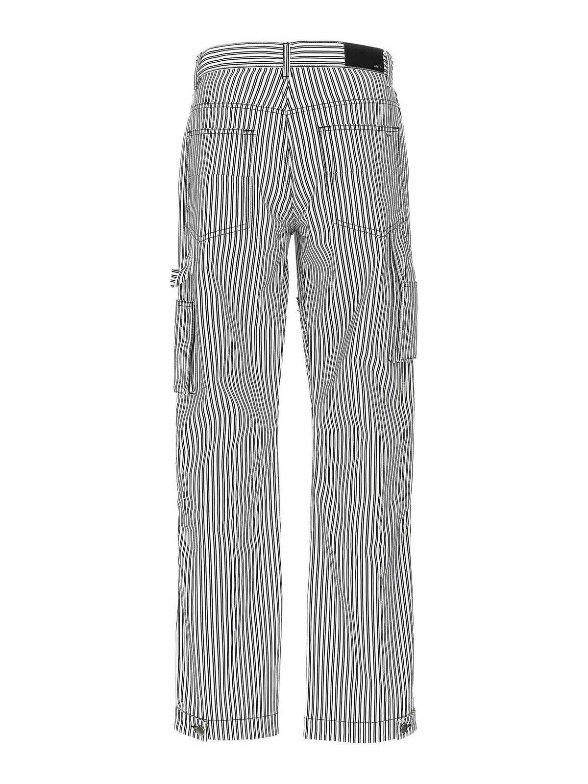 Shop Amiri Motors Carpenter Pants In White