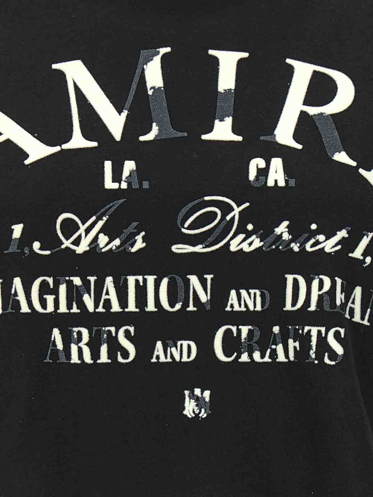Amiri Arts District Cropped T-Shirt - Black - Women | PS24WJT007