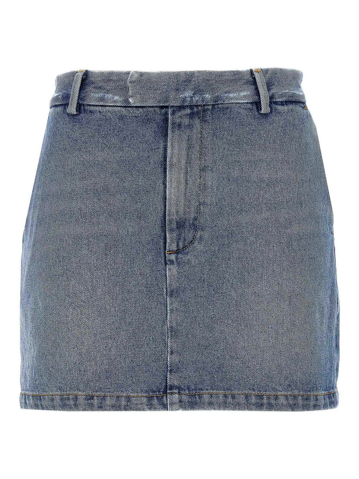 Shop Armarium Lula Mini Skirt In Azul