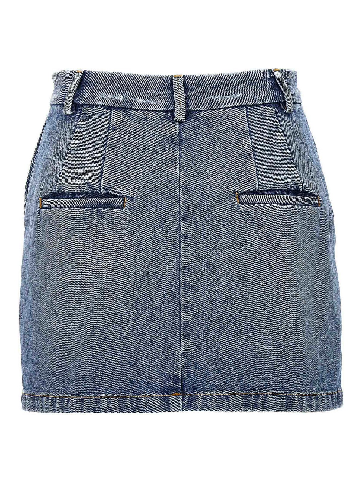 Shop Armarium Lula Mini Skirt In Azul