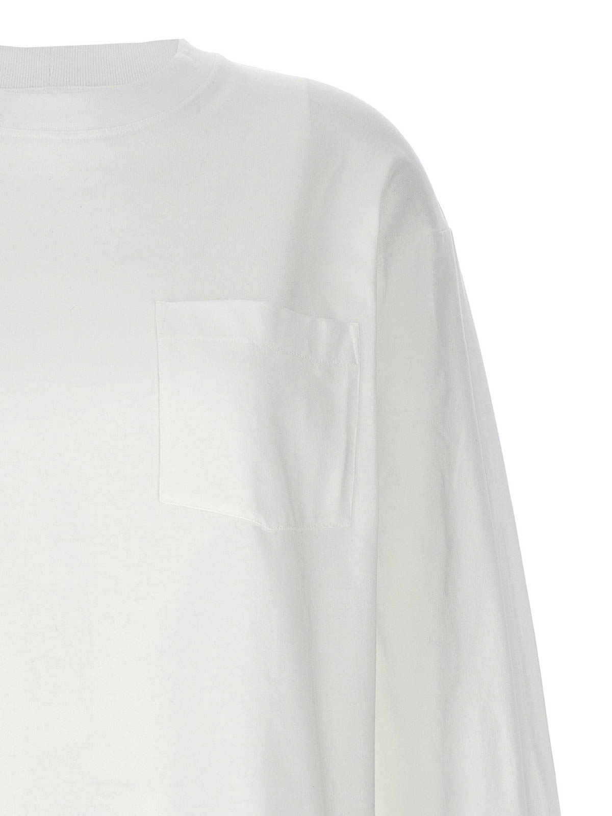 Shop Armarium Vito T-shirt Long Sleeves In Blanco