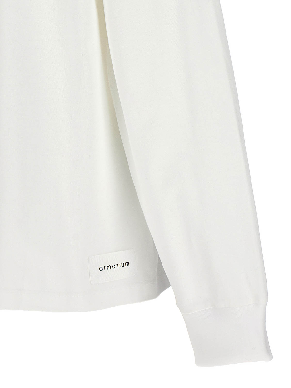 Shop Armarium Vito T-shirt Long Sleeves In Blanco