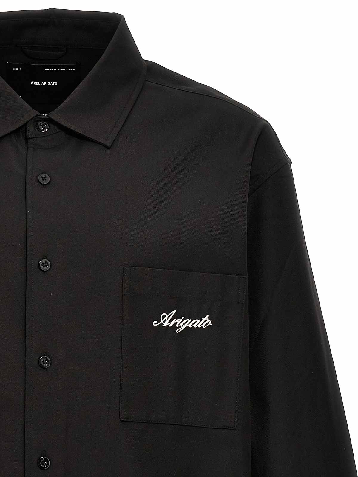 Shop Axel Arigato Flow Overshirt In Negro