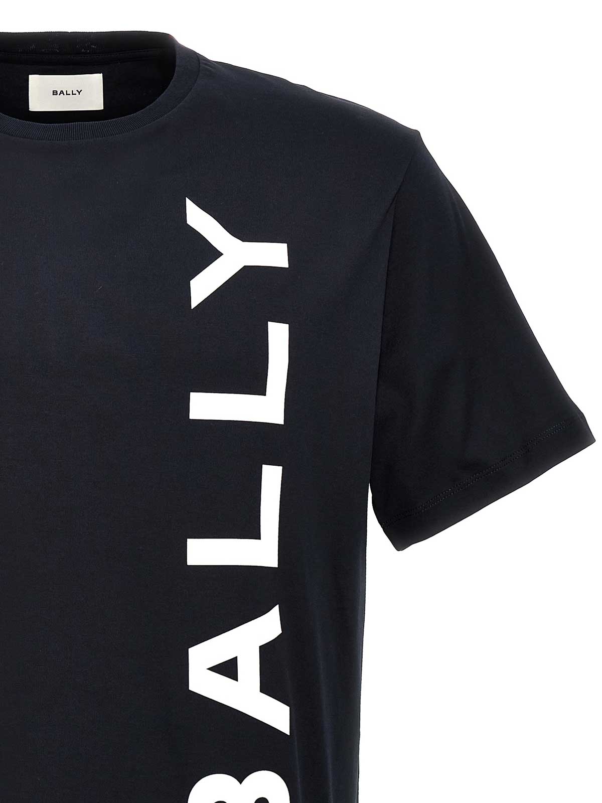 Shop Bally Logo Print T-shirt In Azul