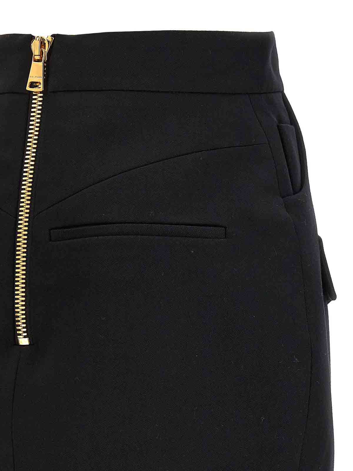 Shop Balmain Minifalda - Negro