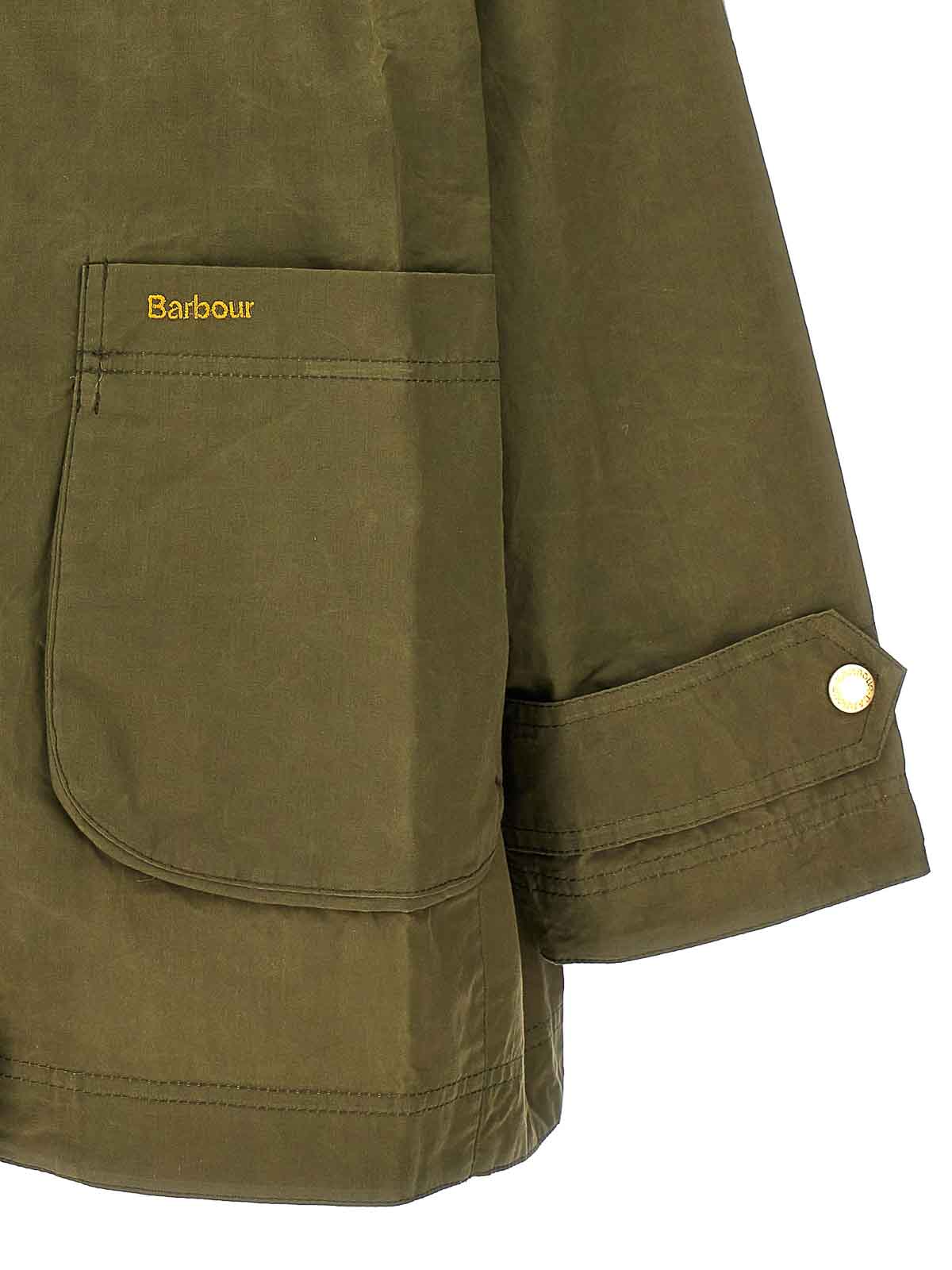 Shop Barbour Hutton Rain Jacket In Verde