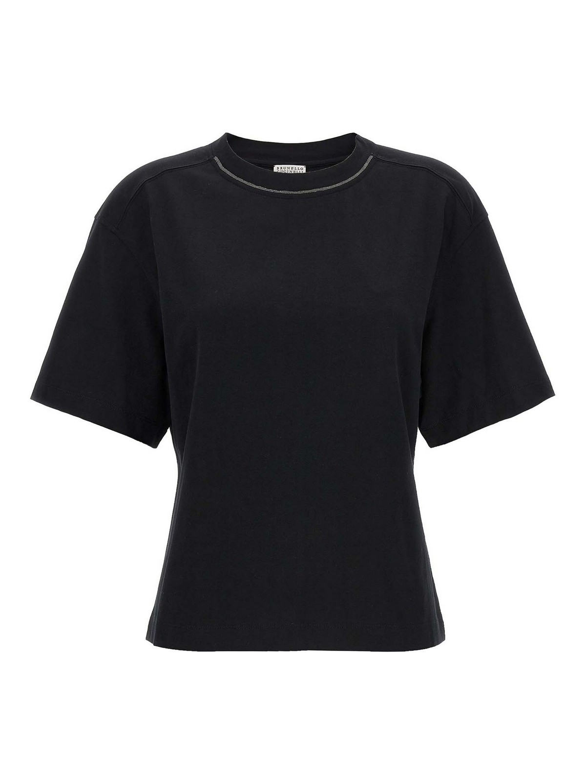 Shop Brunello Cucinelli Camiseta - Monile In Negro