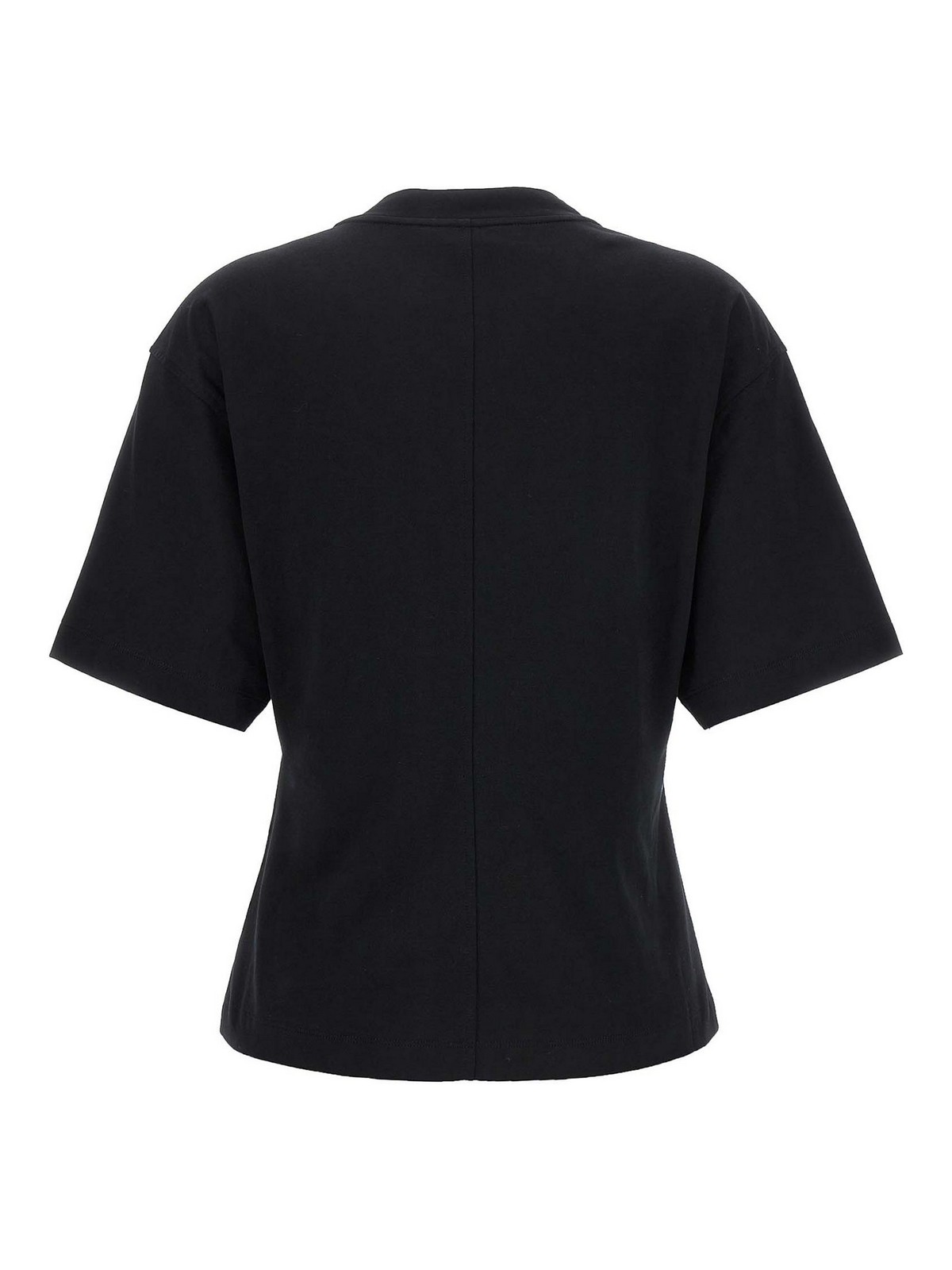 Shop Brunello Cucinelli Cotton Crew Neck Monile Short Sleeves In Negro