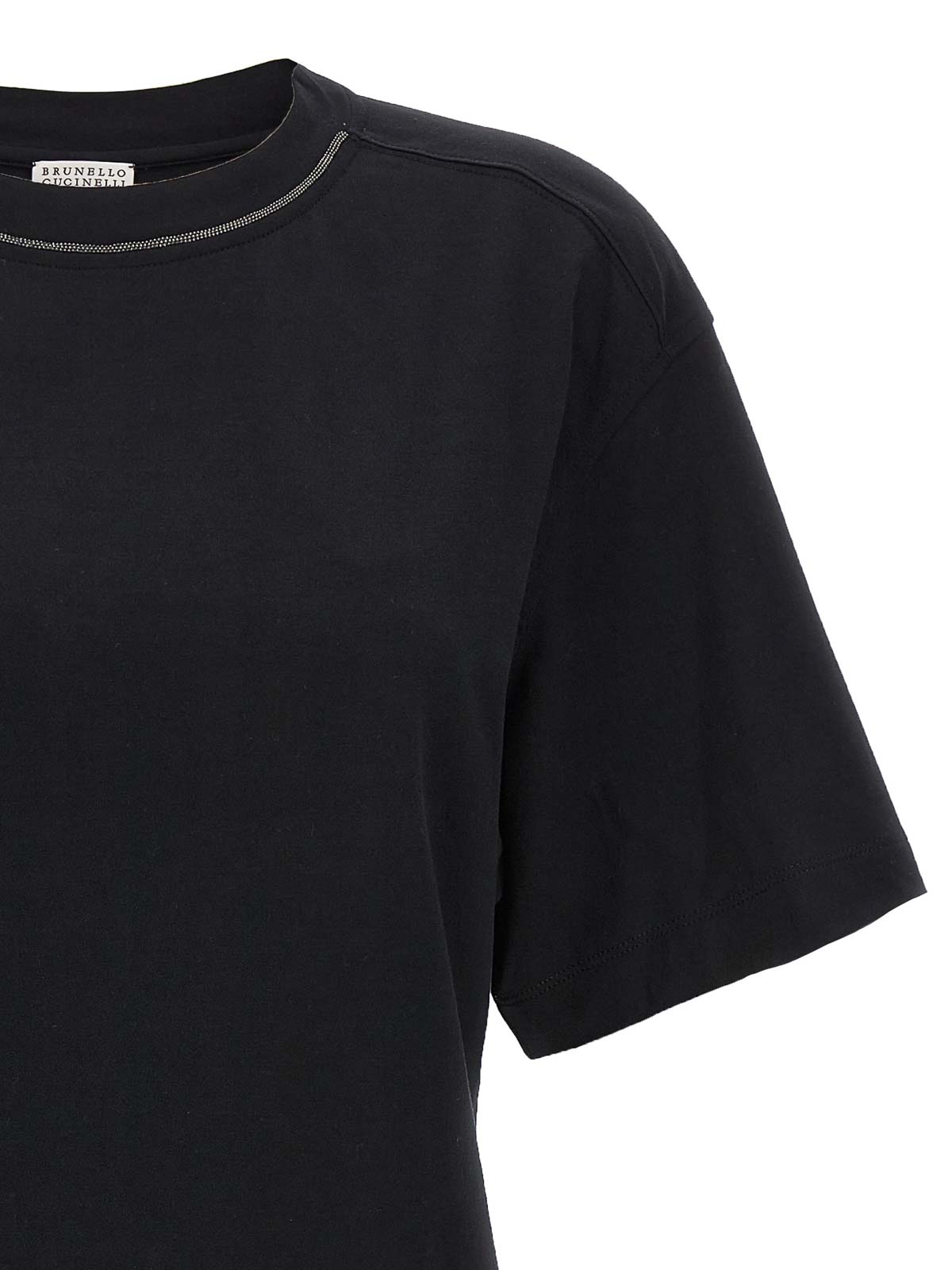 Shop Brunello Cucinelli Camiseta - Monile In Negro