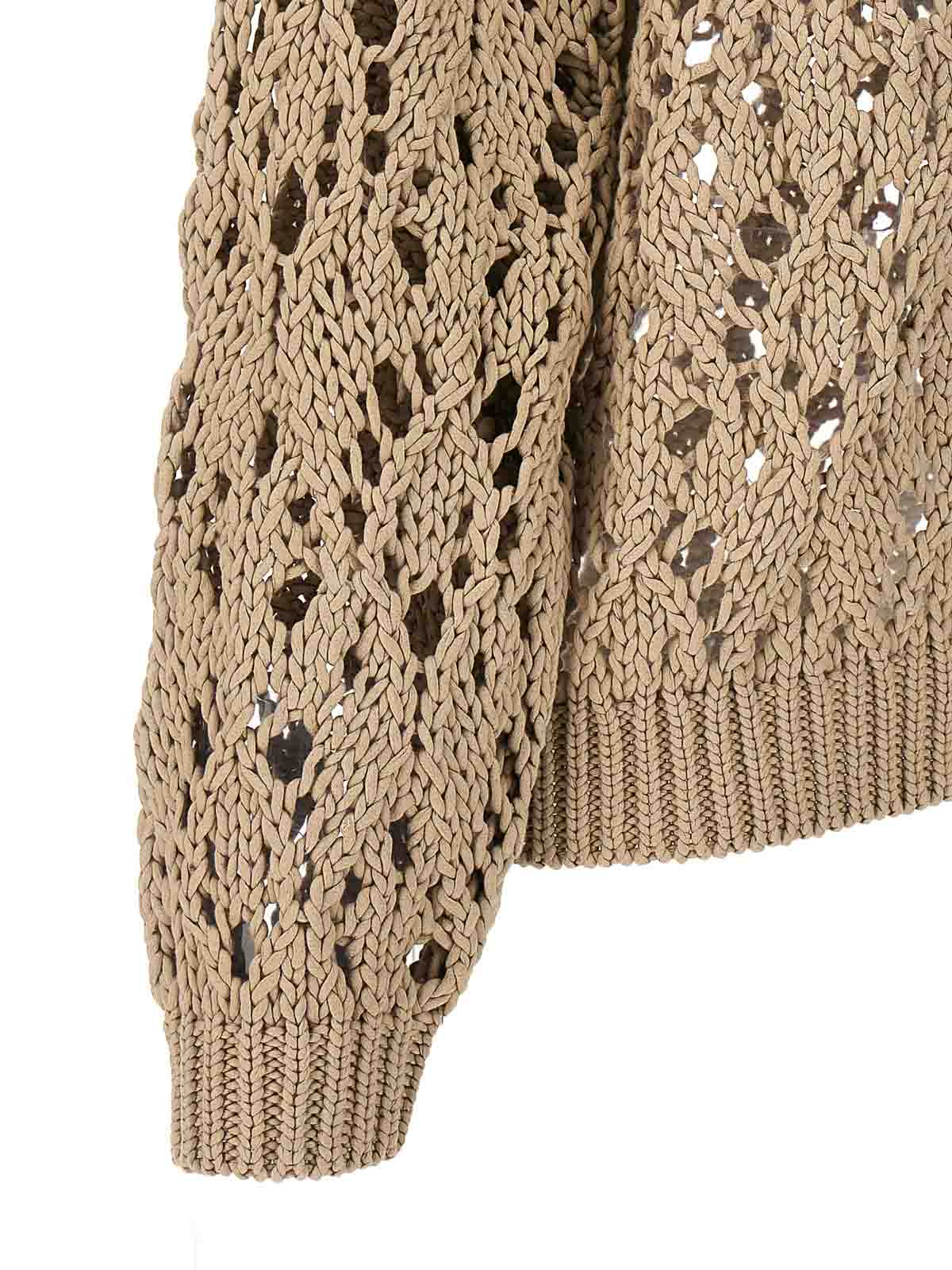 Shop Brunello Cucinelli Knit Cardigan In Beis