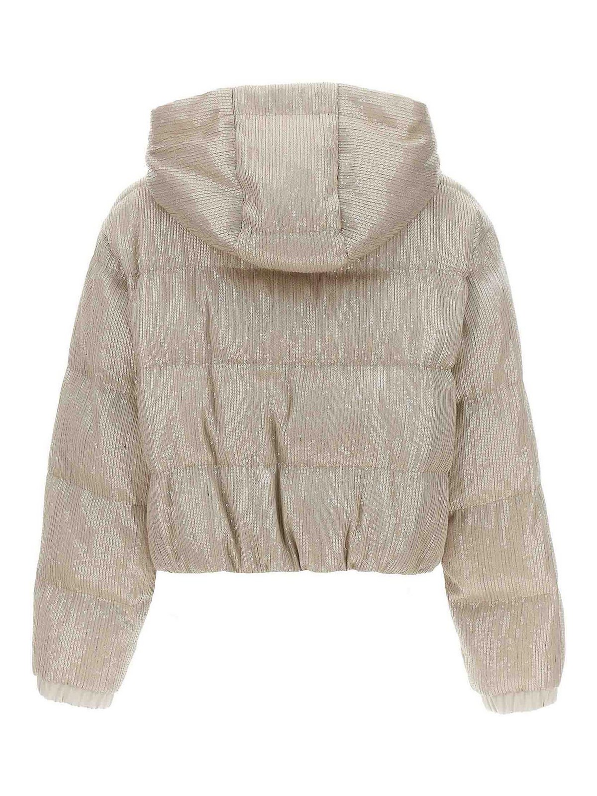 Brunello Cucinelli Sequin Jacket - Beige - Women