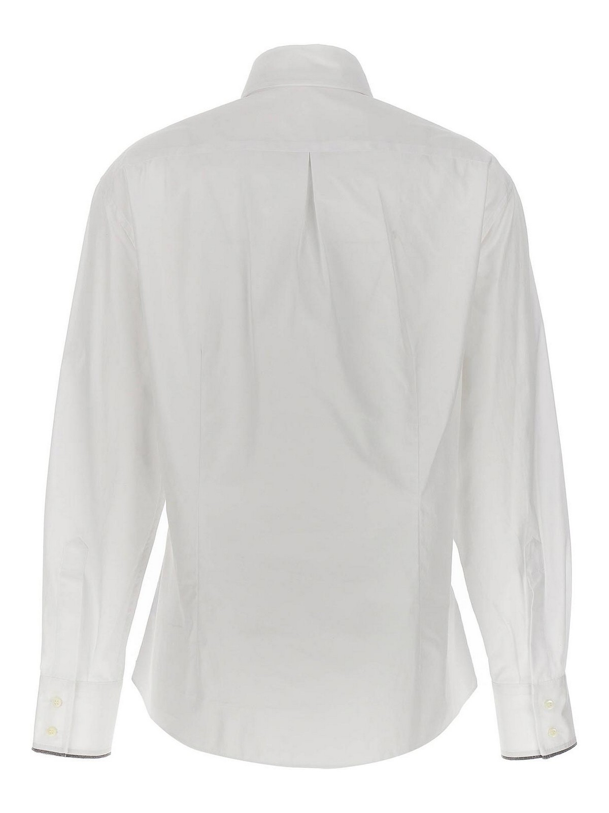 Shop Brunello Cucinelli Camisa - Monile In Blanco