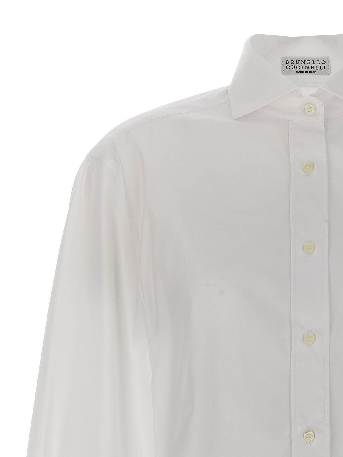 Shop Brunello Cucinelli Camisa - Monile In Blanco