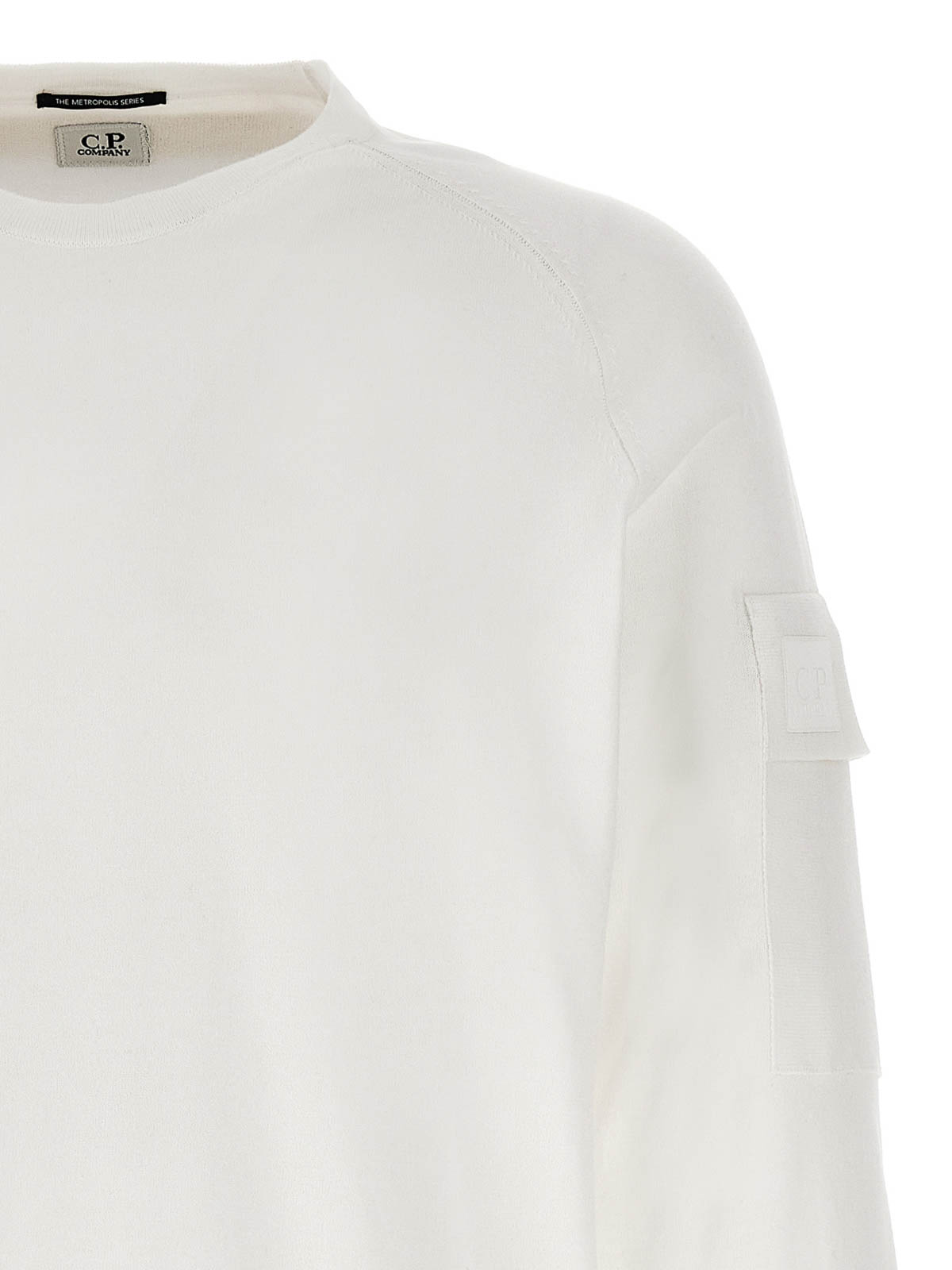 Shop C.p. Company The Metropolis Series Sweater In Blanco