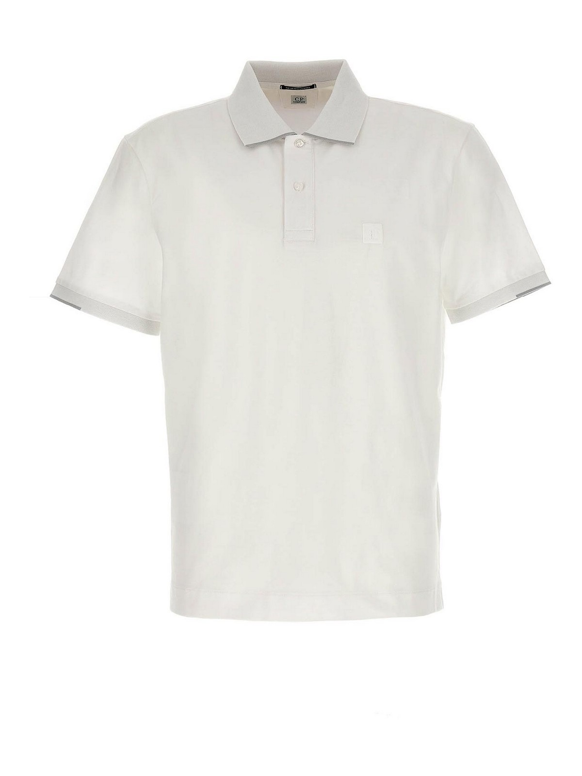 Shop C.p. Company The Metropolis Series Polo Shirt In White