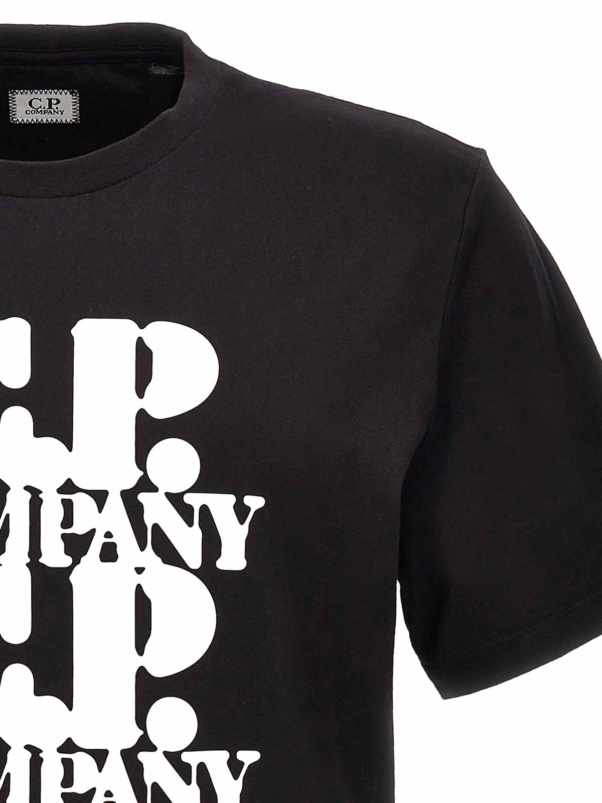 【名品】C.P. COMPANY Graphic Tee C.P. Company Graphic S/S T-Shirt Black Men's - US