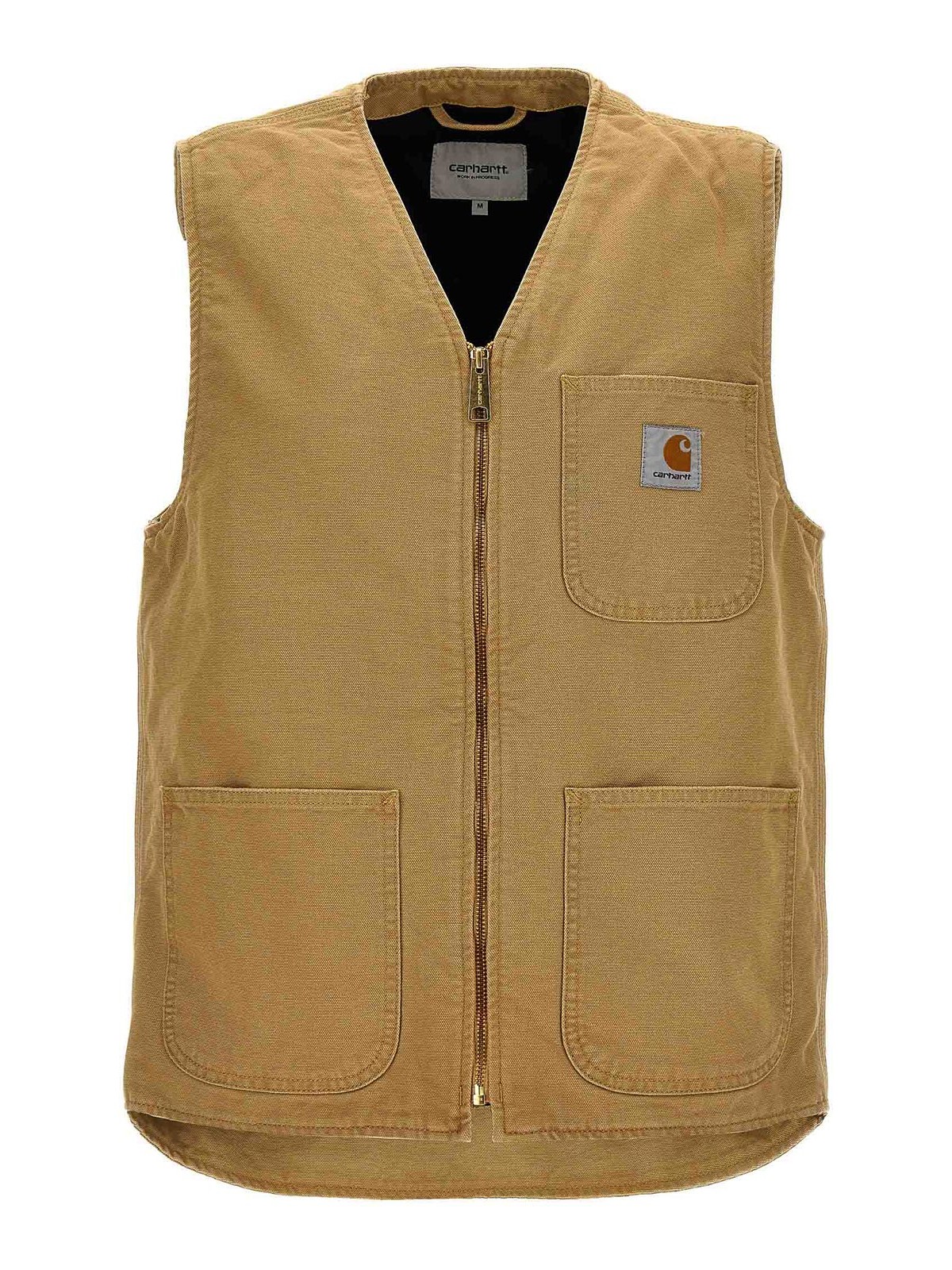 Carhartt Arbor Waistcoat With Pockets In Beige