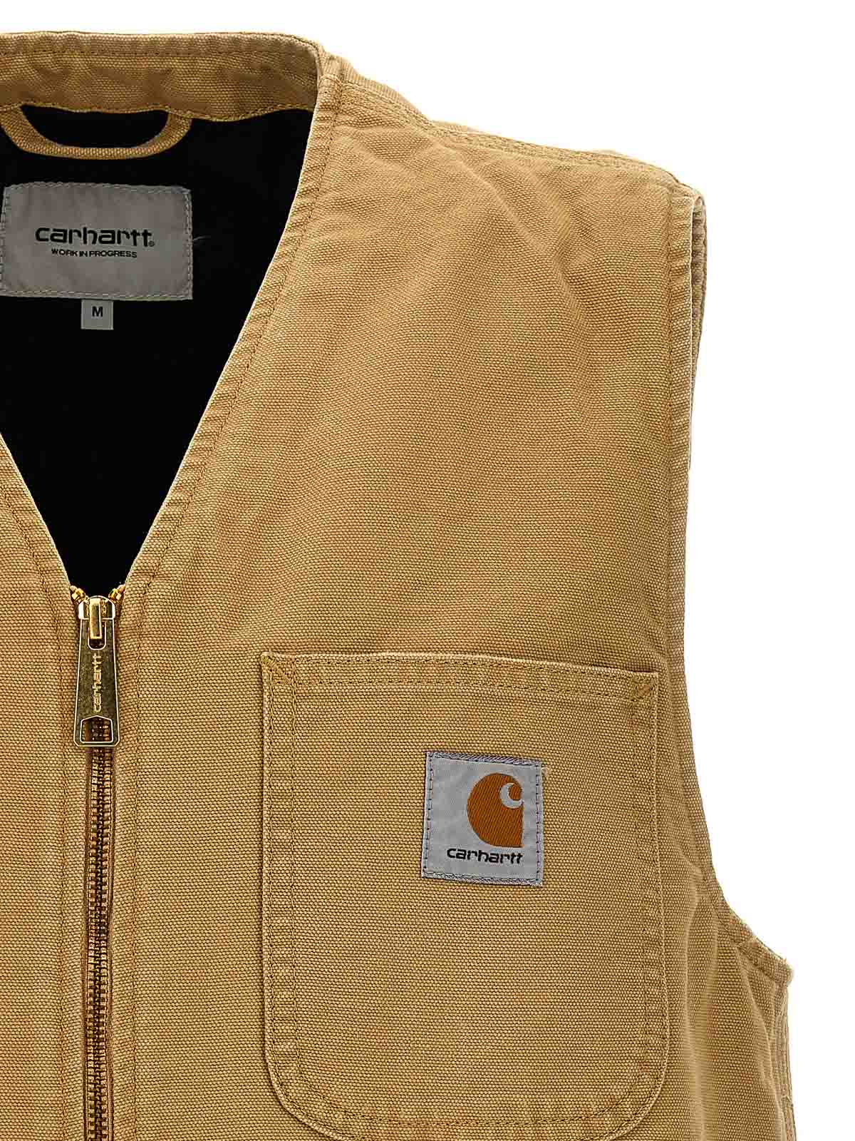 Shop Carhartt Arbor Vest With Pockets In Beige