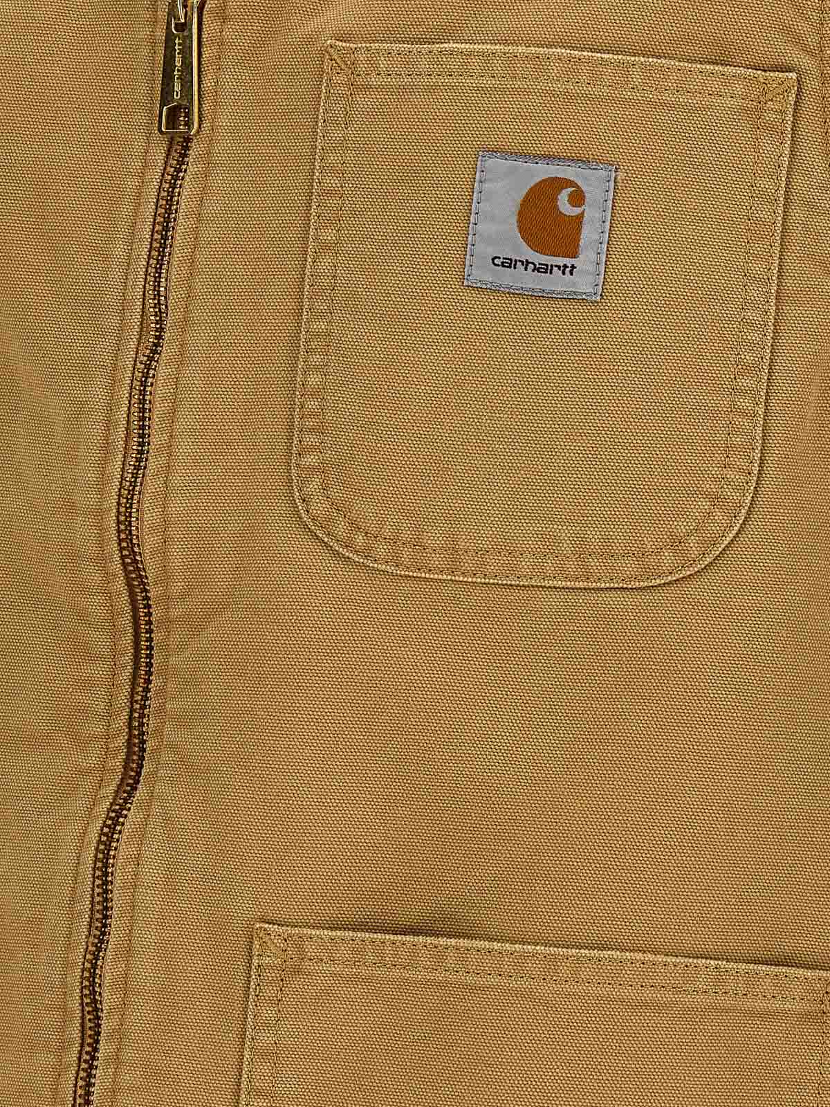 Shop Carhartt Arbor Vest With Pockets In Beige