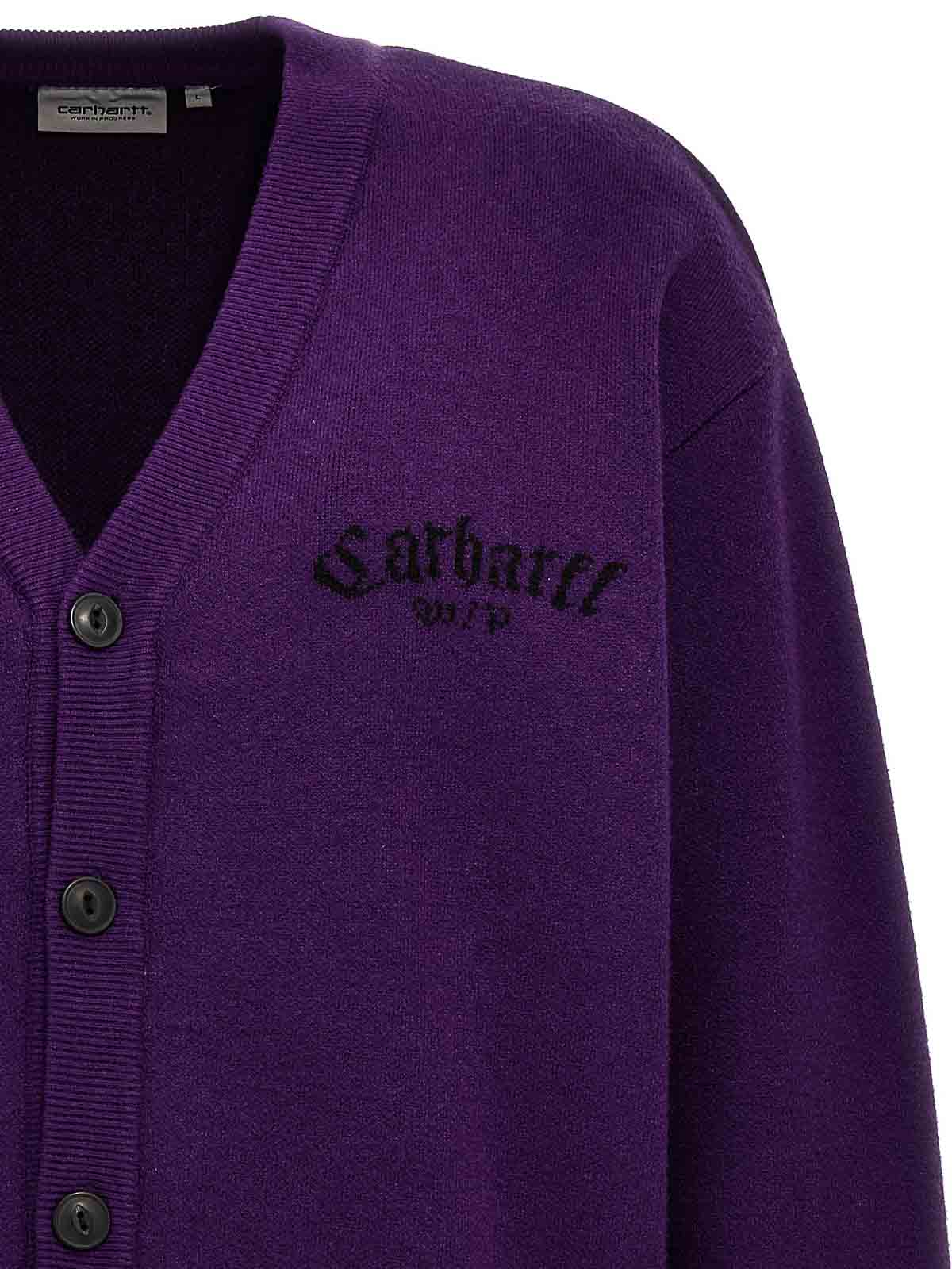Shop Carhartt Cárdigan - Onyx In Purple