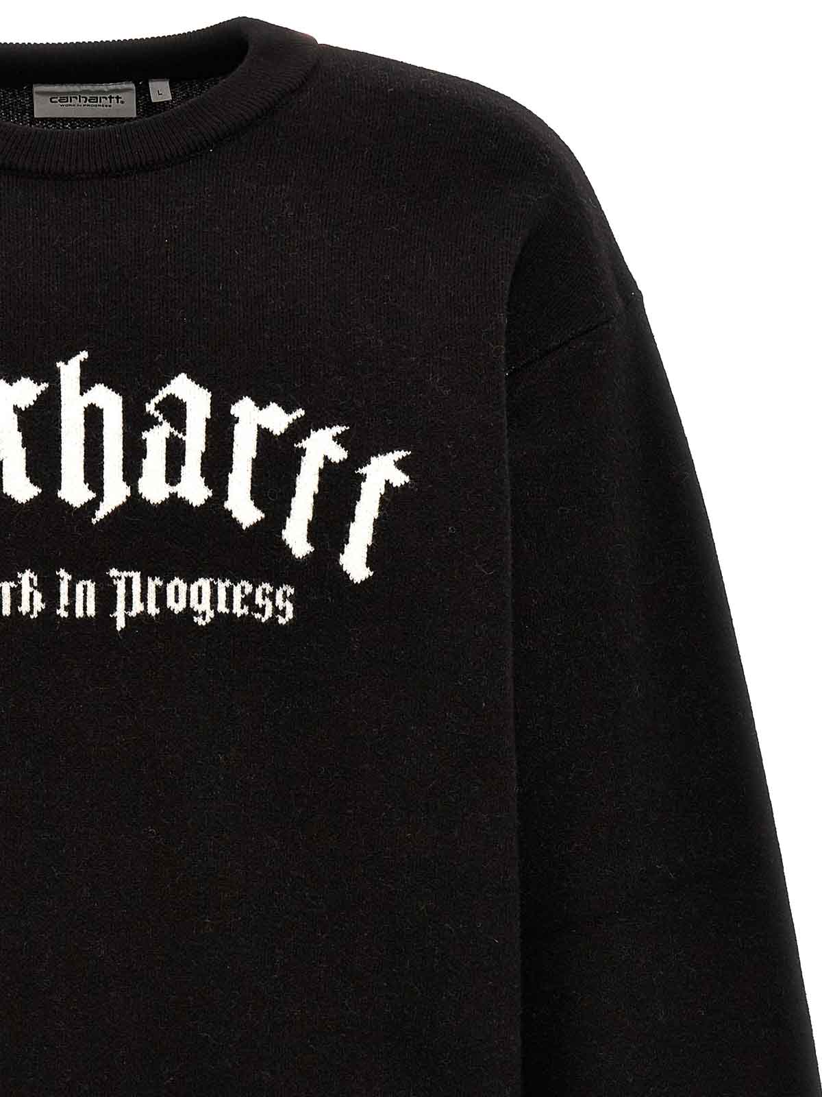 Shop Carhartt Onyx Blend Sweater Crew Neck In Black