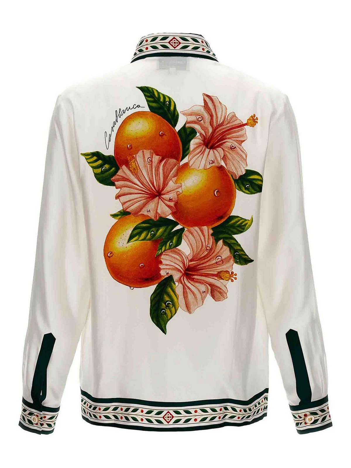 Shop Casablanca Oranges En Fleur Shirt In Multicolor