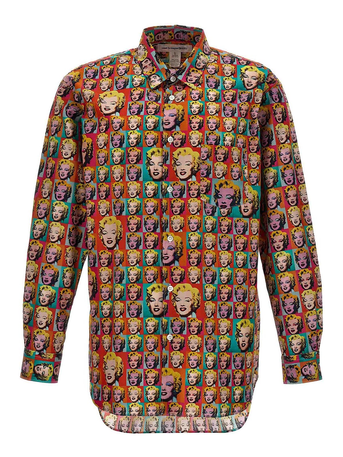 Shop Comme Des Garçons Andy Warhol Shirt In Multicolor