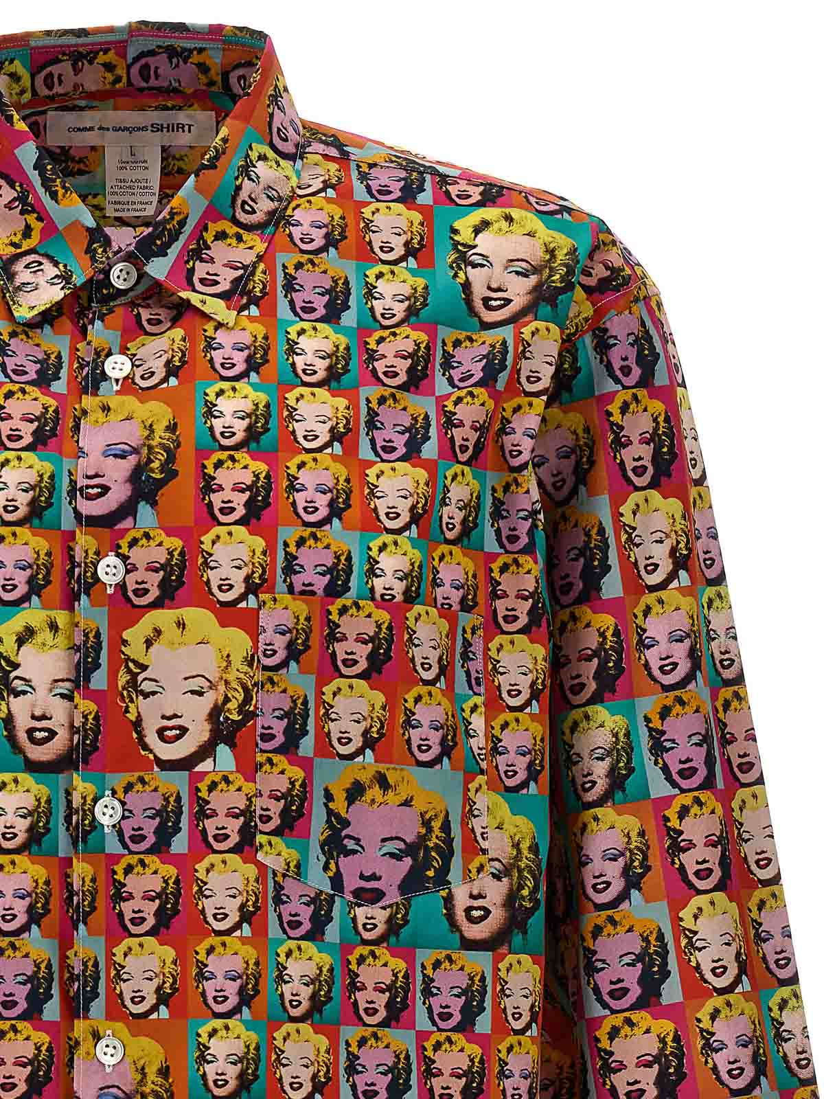 Shop Comme Des Garçons Andy Warhol Shirt In Multicolor