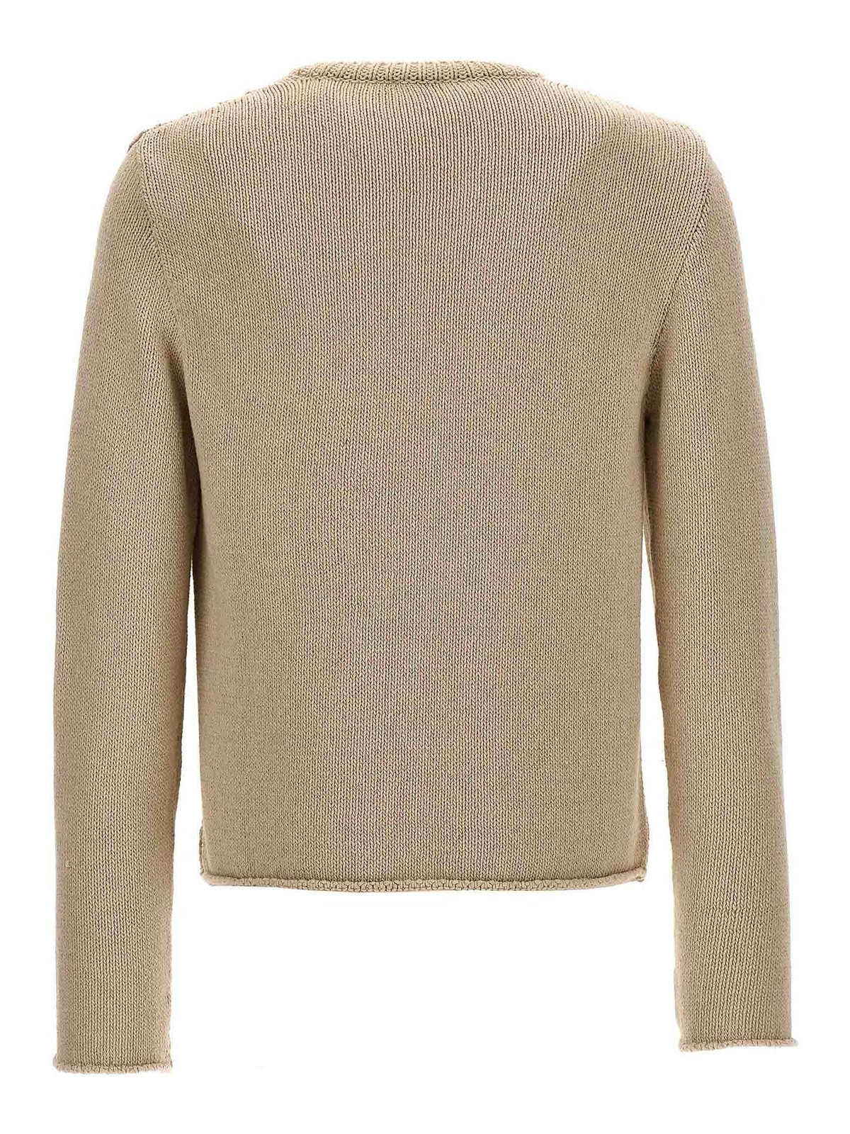 Shop Courrèges Side Opening Sweater In Beis