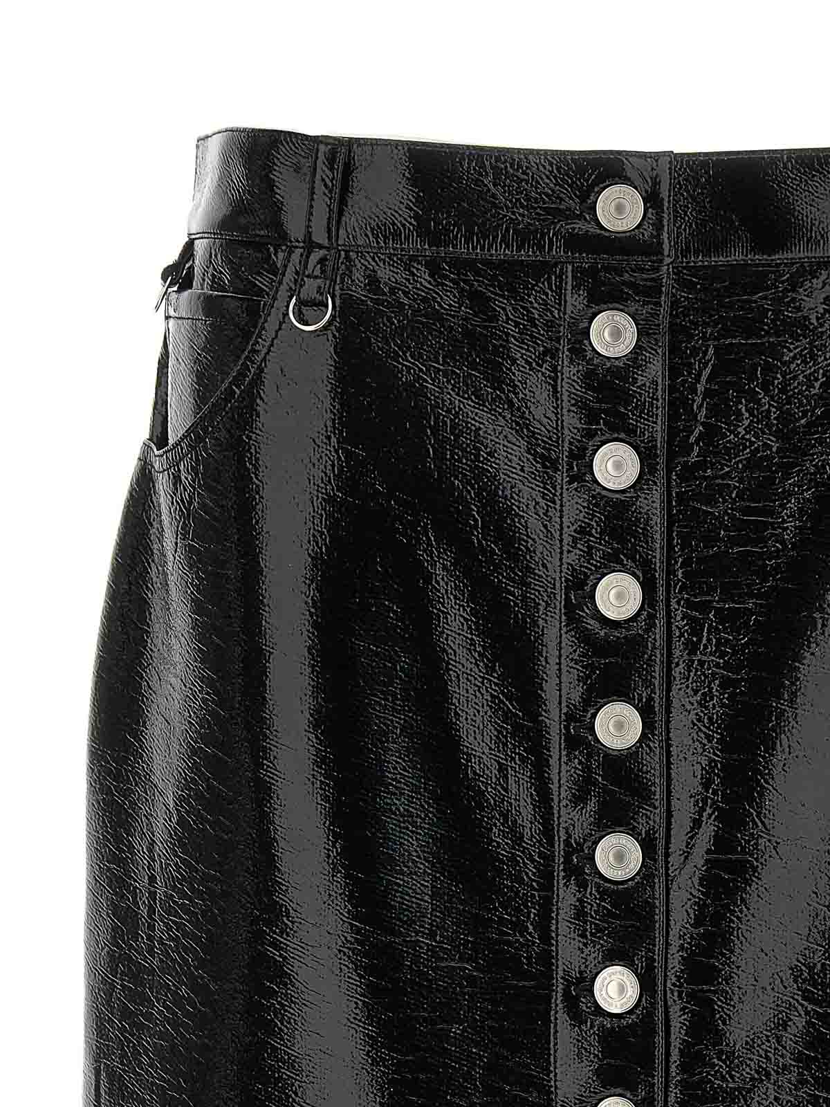 Shop Courrèges Multiflex Skirt In Negro