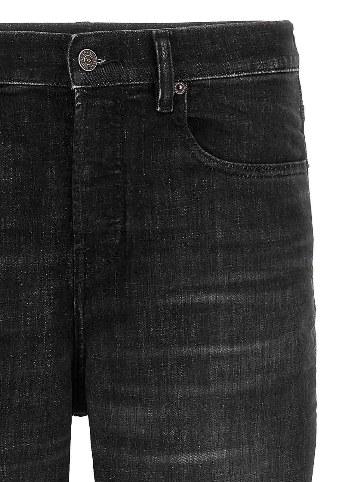 Shop Diesel D-viker Jeans In Black