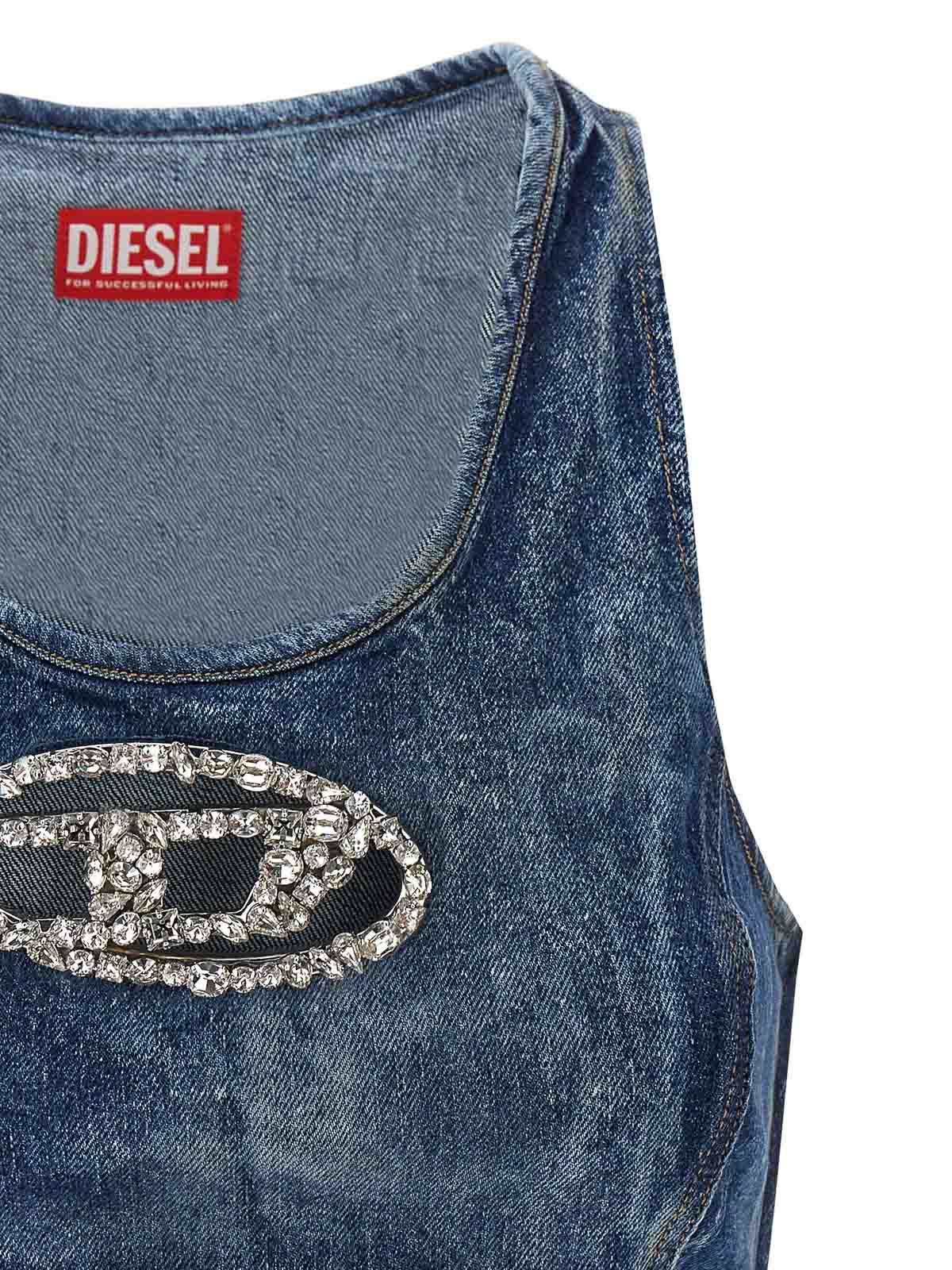 Shop Diesel De-top Fse Top In Azul