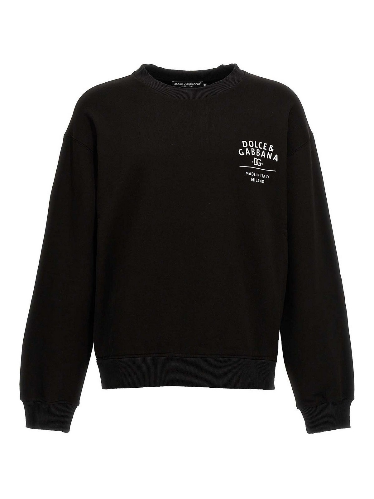 Dolce & Gabbana Logo Sweatshirt In Negro