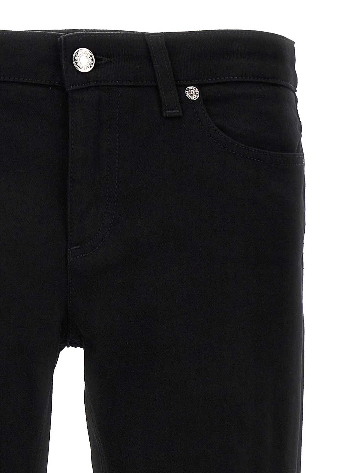Shop Dolce & Gabbana Audrey Stretch Denim Jeans Zip In Negro