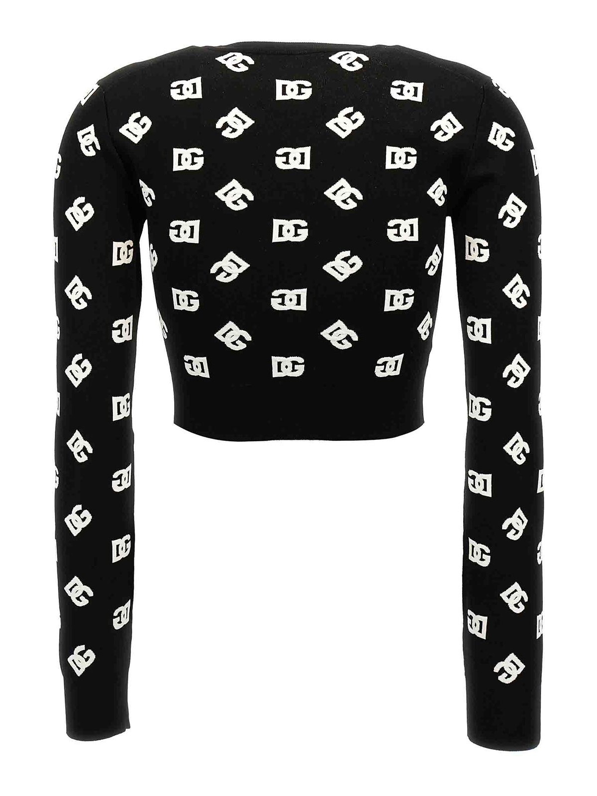 Shop Dolce & Gabbana All Over Logo Sweater In Blanco