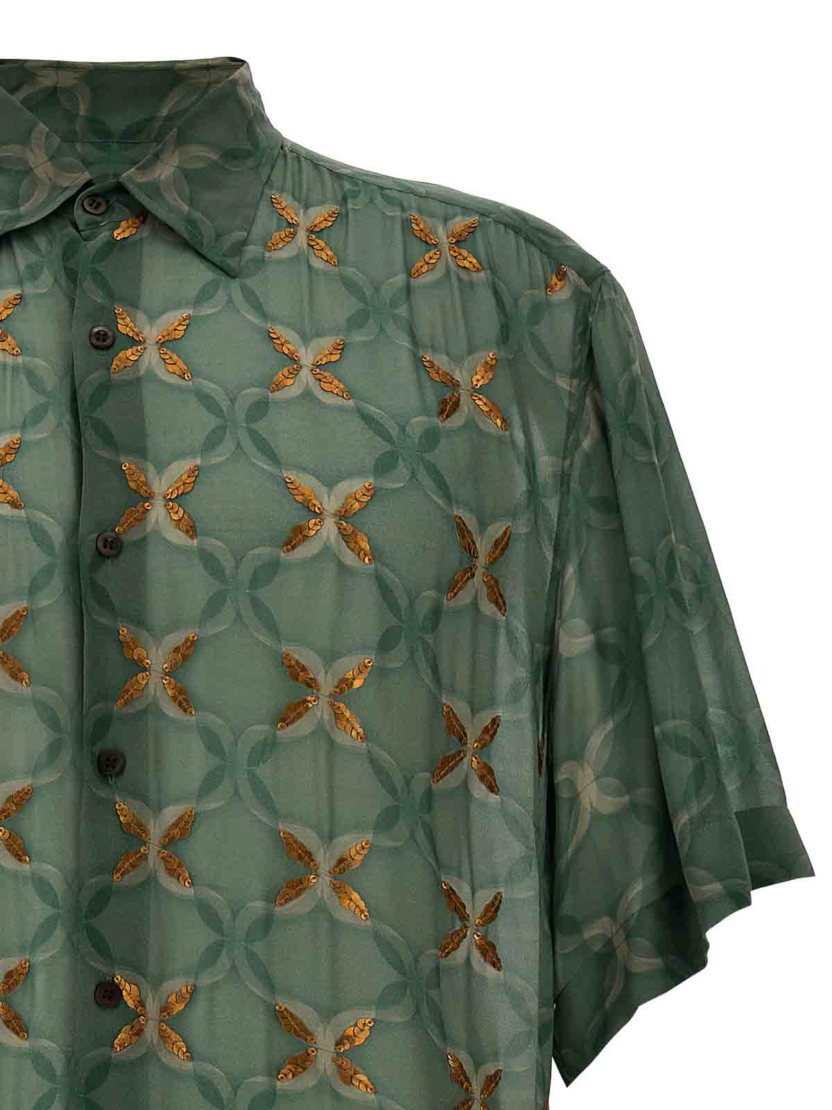 Shop Dries Van Noten Cassidye Shirt In Verde