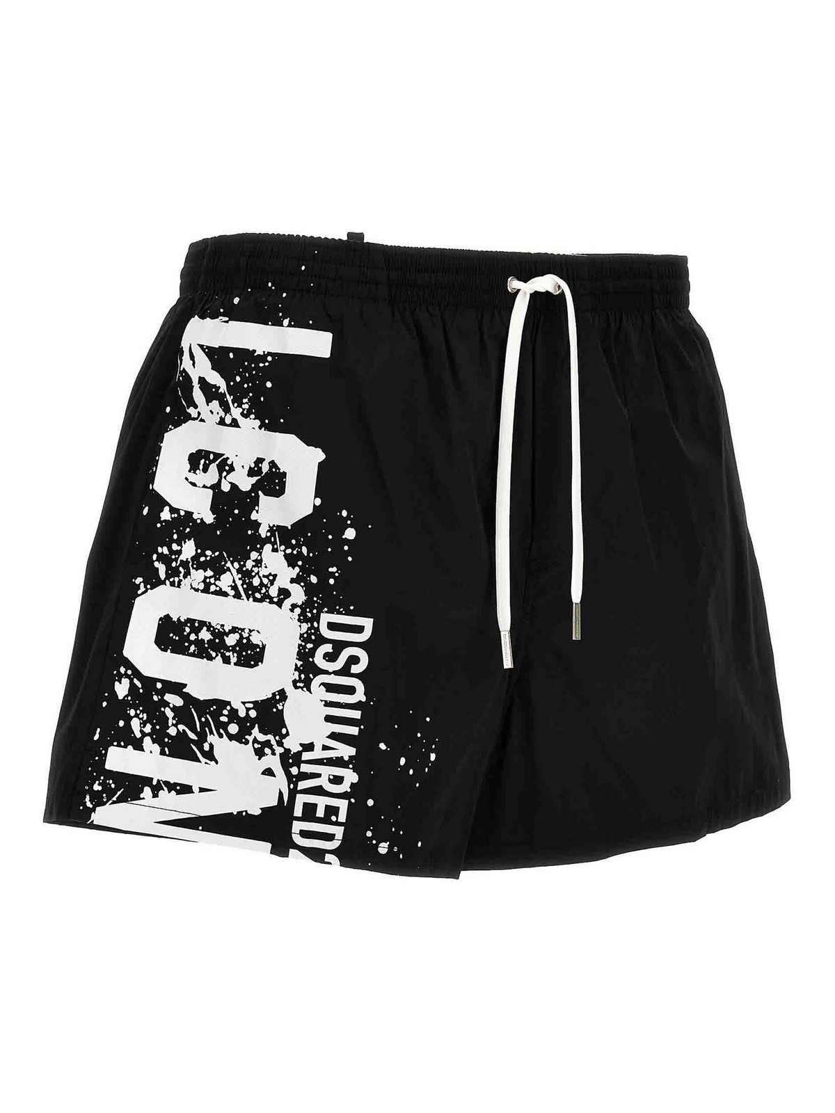Shop Dsquared2 Midi Boxer Shorts In Negro