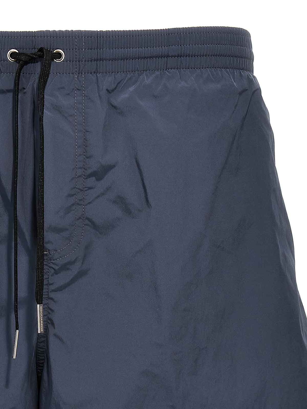 Shop Dsquared2 Midi Boxer Shorts In Azul