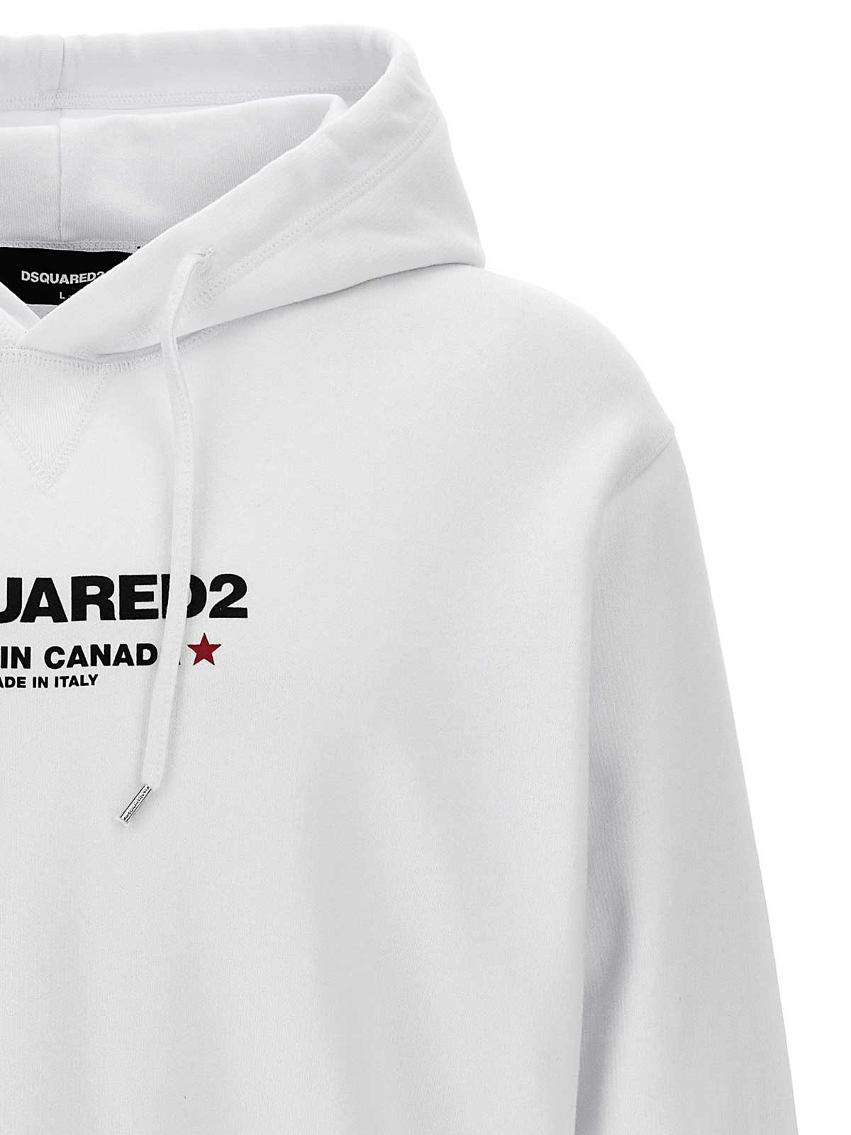 Shop Dsquared2 Porn In Canada Hoodie In Blanco