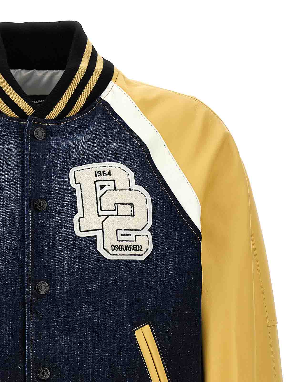 Shop Dsquared2 Street College Bomber Jacket In Multicolor