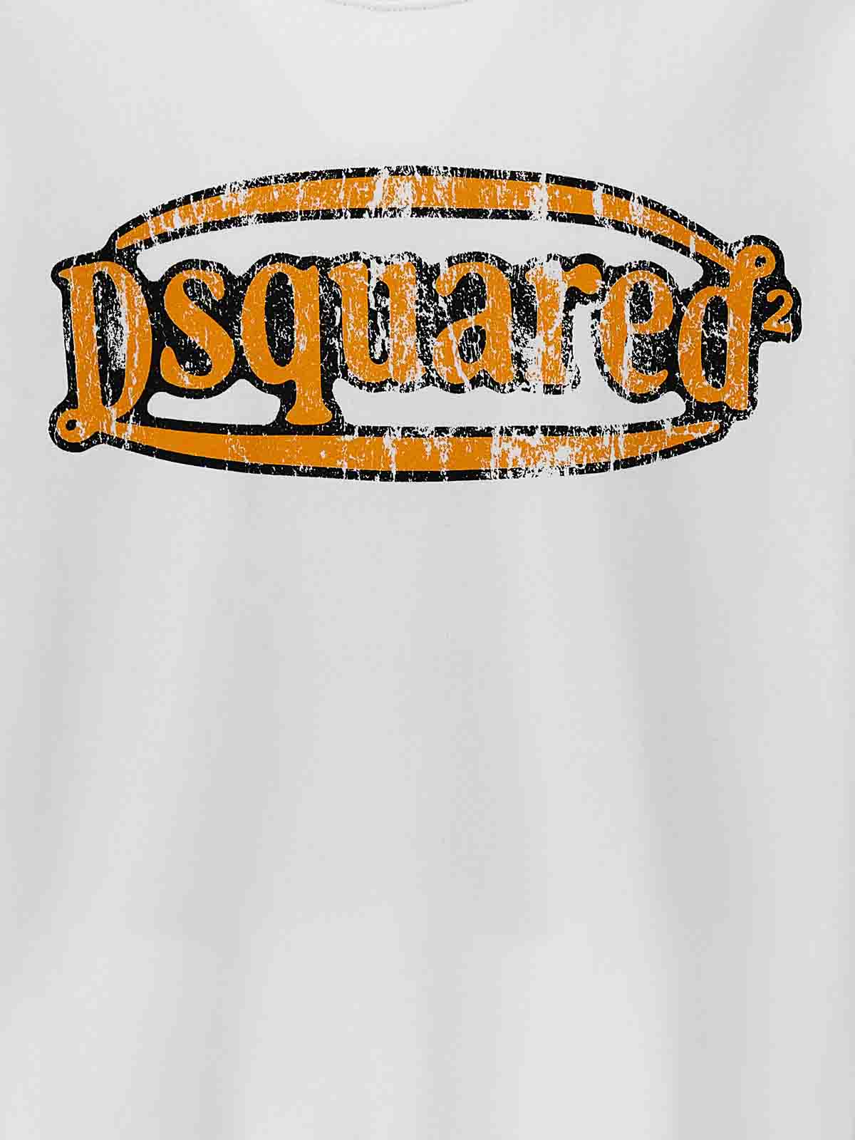Shop Dsquared2 Logo Sweatshirt In Blanco