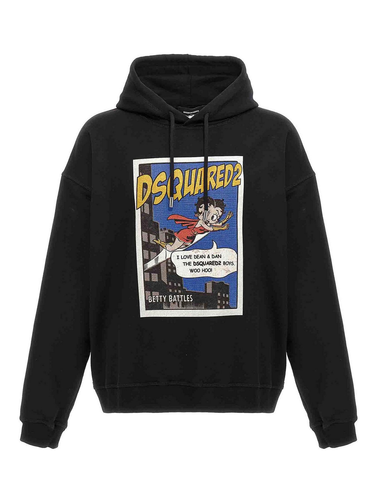 Shop Dsquared2 Betty Boop Hoodie In Negro