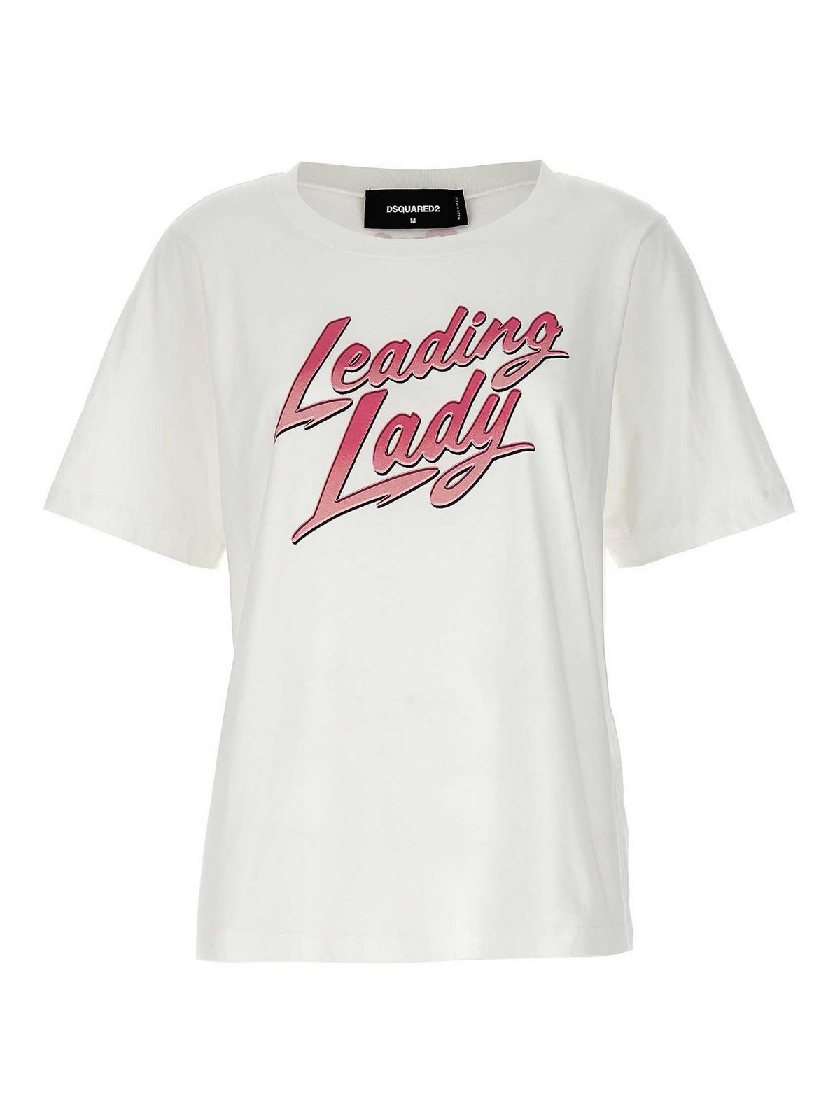 Shop Dsquared2 Leading Lady T-shirt In Blanco