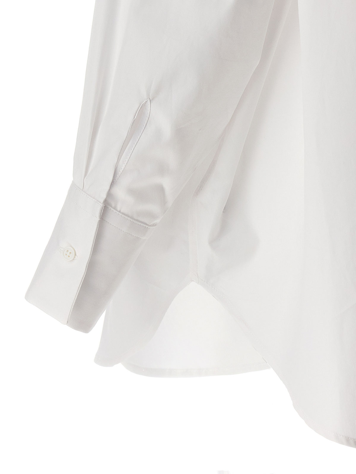 Shop Ermanno Scervino Rhinestone Embroidery Shirt In Blanco